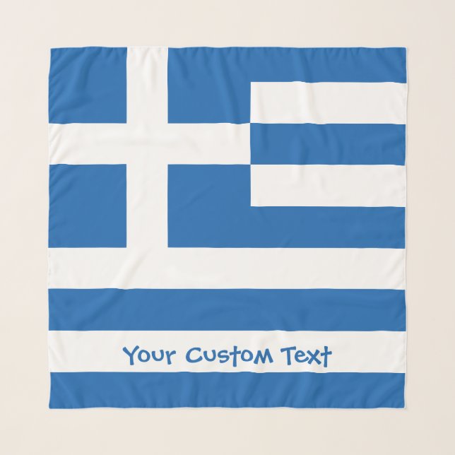 Greek Flag Scarf (Front)