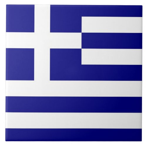 Greek Flag Tile