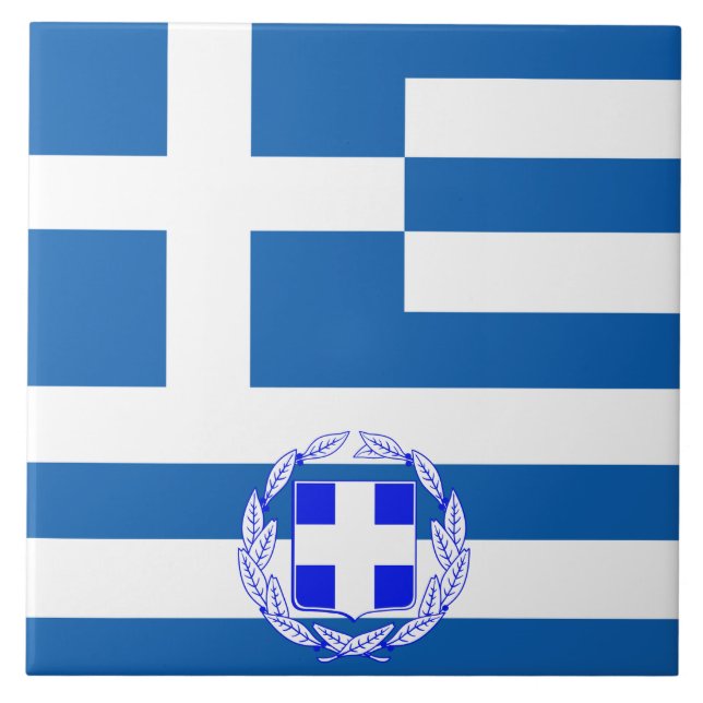 Greek flag tile (Front)