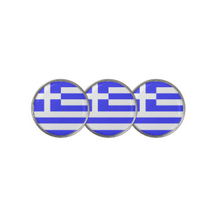 Greek Flag Total Golf Ball Marker