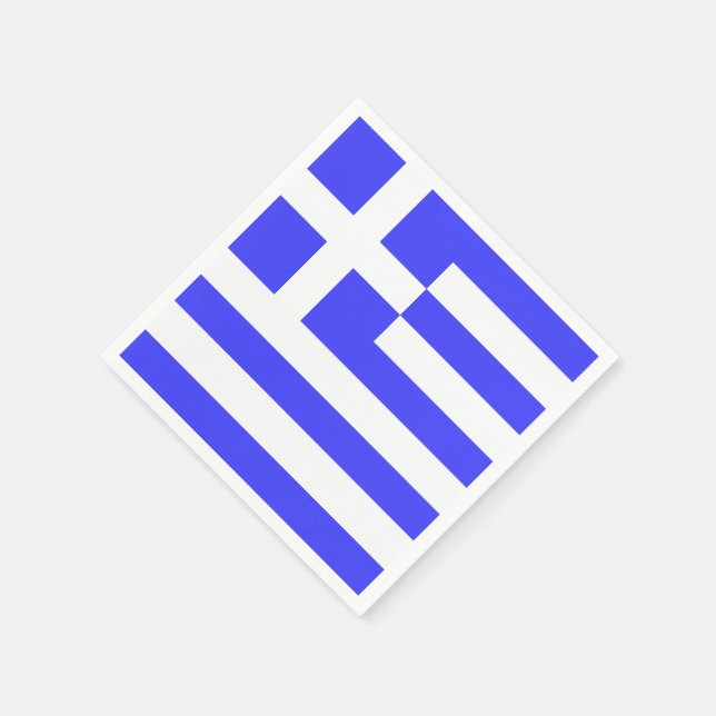 Greek Flag Total Napkins (Corner)
