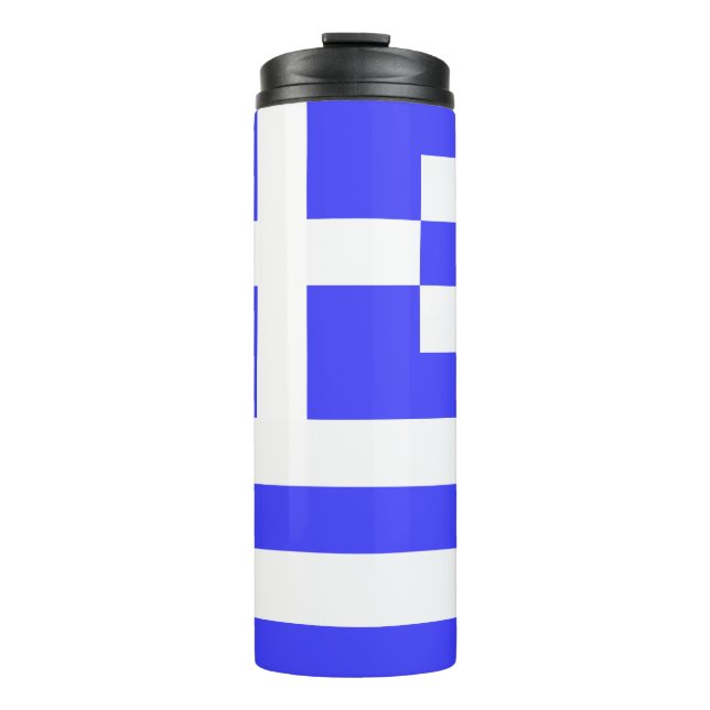Greek Flag Totally Thermal Tumbler (Front)
