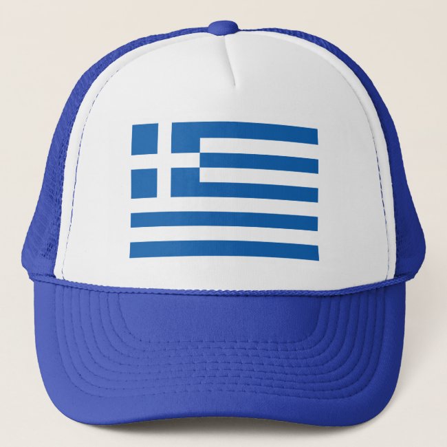 Greek flag trucker hat | Cap with Greece colors