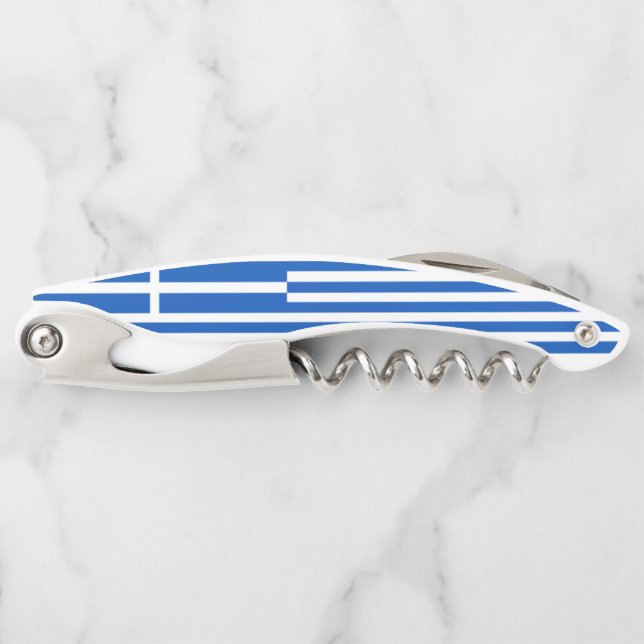 Greek flag waiter's corkscrew (Front)