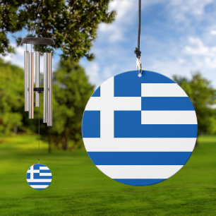 Greek Flag Wind Chime
