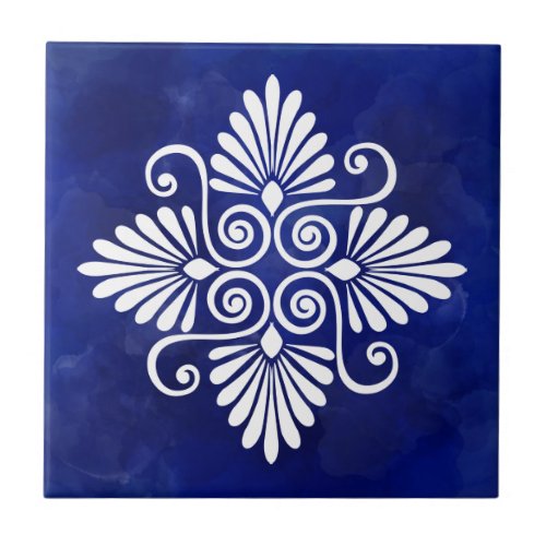 Greek Flourish Ornament  Ceramic Tile