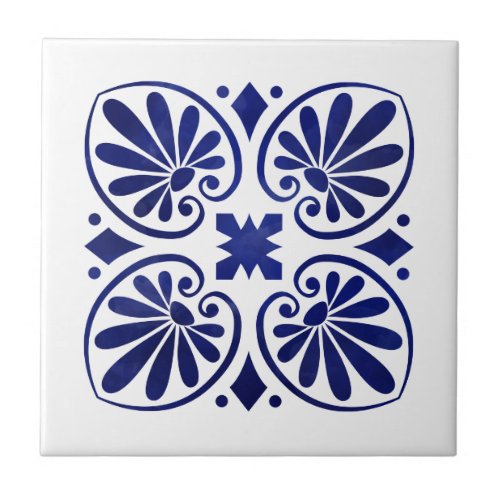 Greek Flourish Ornament  Ceramic Tile