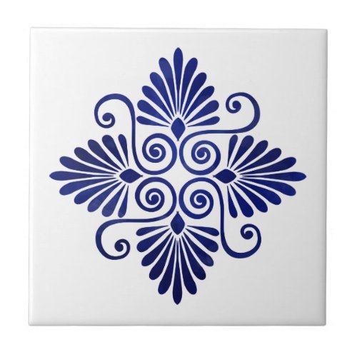 Greek Flourish Ornament  Ceramic Tile