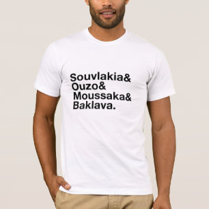 Greek Food Ampersand Fancy Tshirt