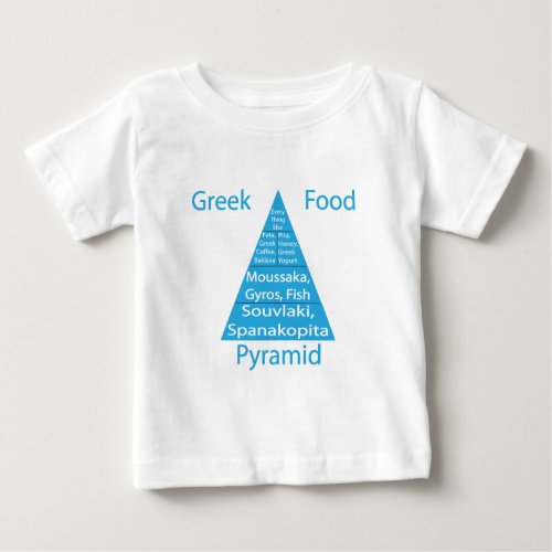 Greek Food Pyramid Baby T_Shirt