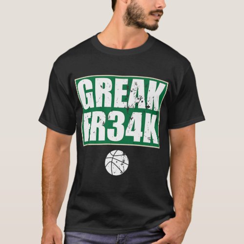 GREEK FR34K  Milwaukee Wisconsin Basketball Gift M T_Shirt