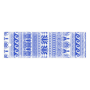 Greek Fret, Mediterranean Pattern, Blue Ruler