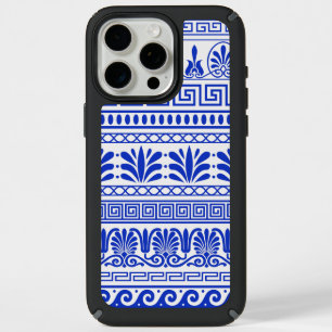 Greek Fret, Mediterranean Pattern, Blue iPhone 15 Pro Max Case