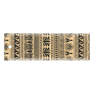 Greek Fret, Mediterranean Pattern, Brown Ruler