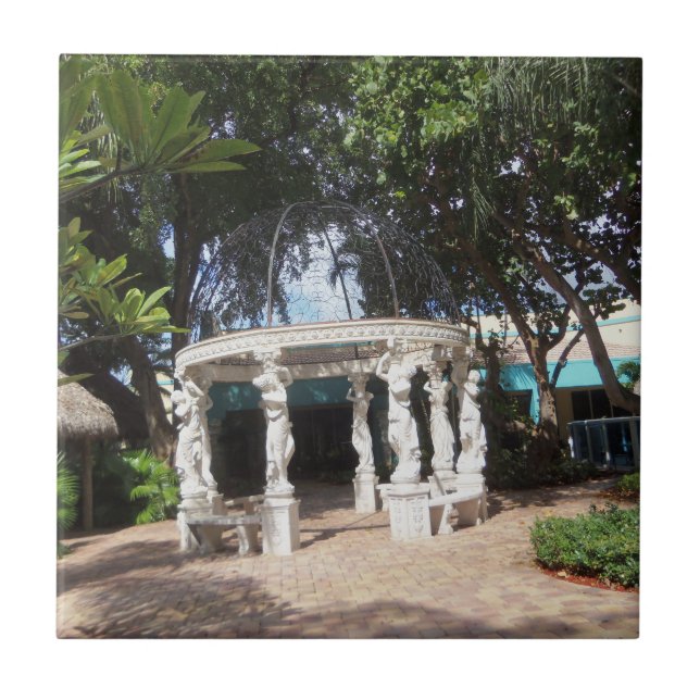 GREEK GAZEBO DESIGN CERAMIC TILE (Front)
