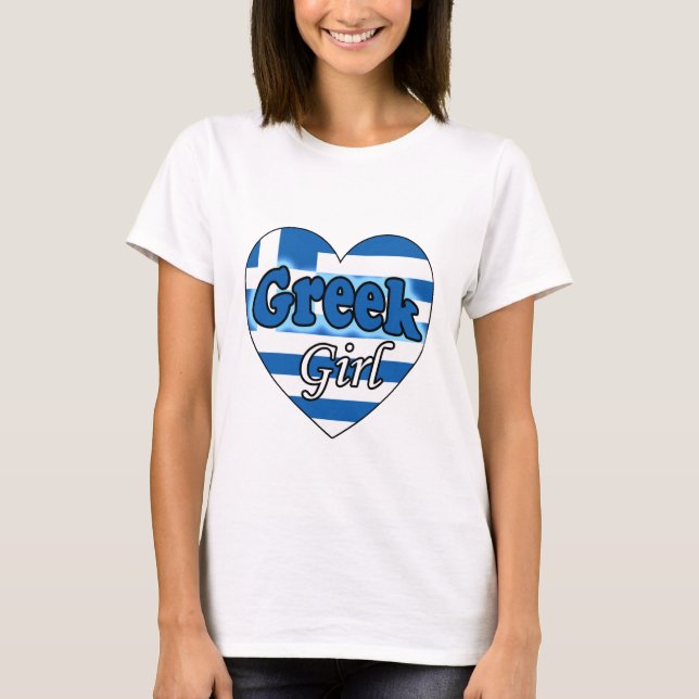Greek Girl  T-Shirt (Front)