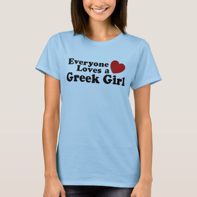Greek Girl T-Shirt (Front)