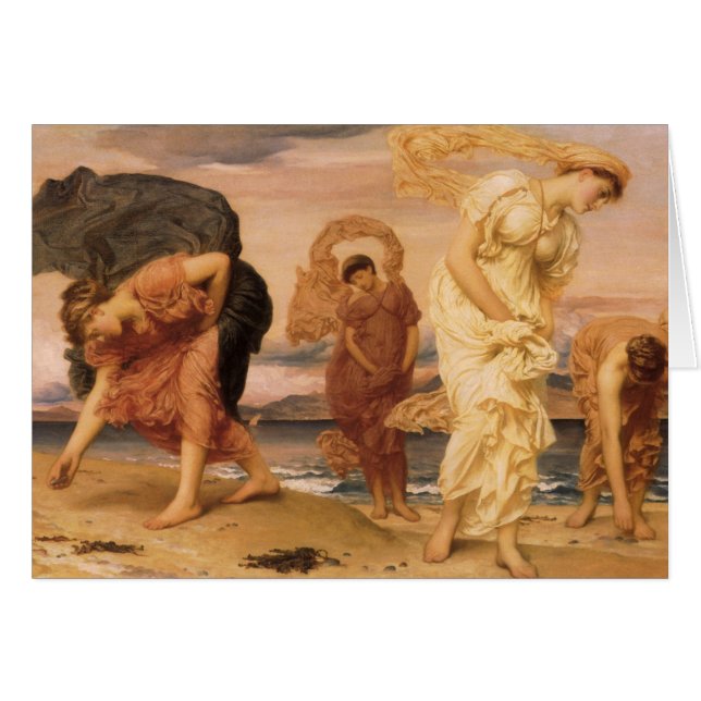 Greek Girls Picking Up Pebbles By Lord Leighton (Front Horizontal)