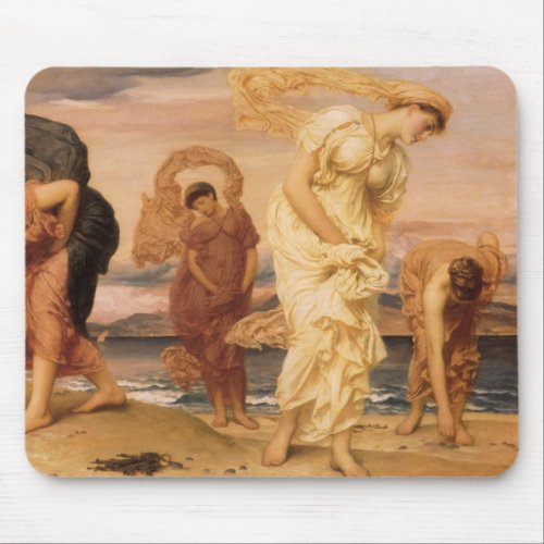 Greek Girls Picking Up Pebbles By Lord Leighton Mouse Pad