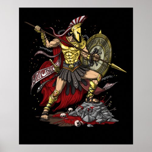Greek God Ares Poster