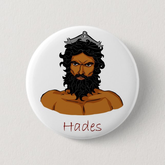 Greek God - Hades Badge Pinback Button (Front)