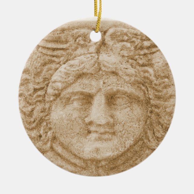 Greek God HERMES Ceramic Ornament (Front)