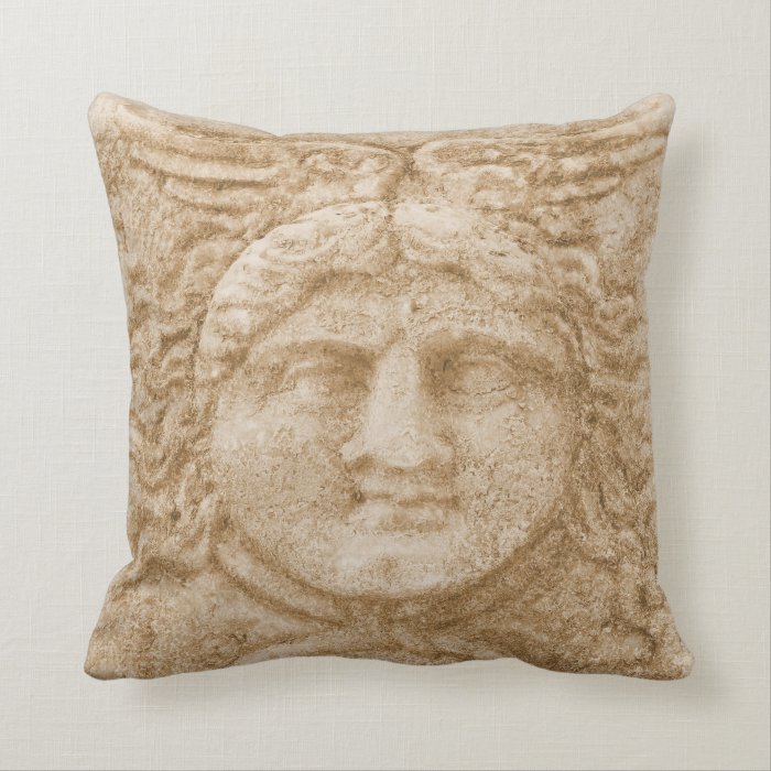 Greek God Hermes PICTURE ancient image of Hermes Throw Pillow