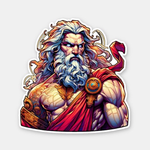 Greek God Zeus Sticker