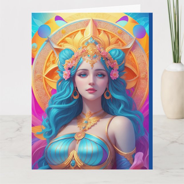 Greek Goddess Aphrodite in Her Splendor Card (Front)