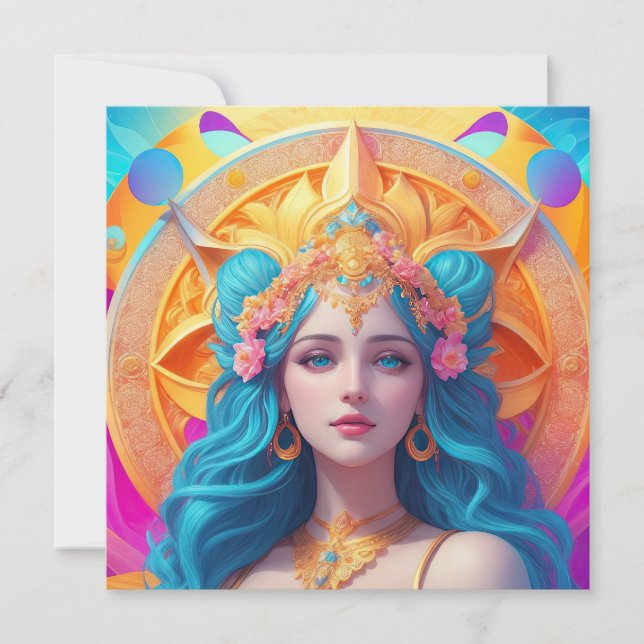 Greek Goddess Aphrodite in Her Splendor Invitation (Front)