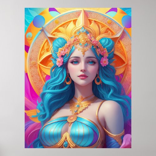 Greek Goddess Aphrodite in Her Splendor Poster