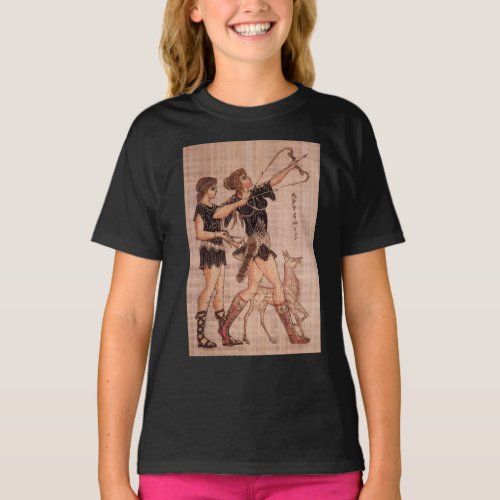Greek Goddess Artemis Basic Girls T_shirt