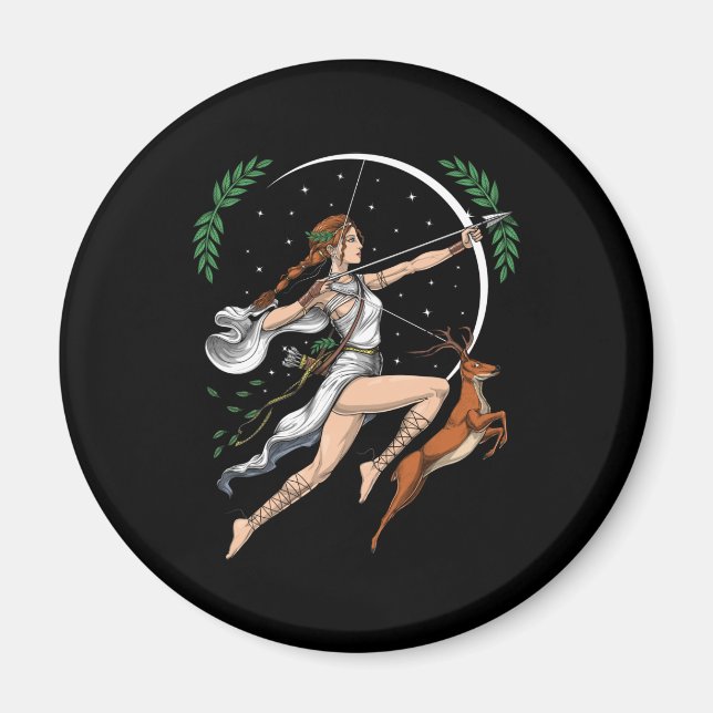 Greek Goddess Artemis Magnet (Front)