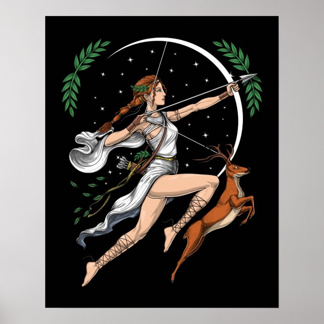 Greek Goddess Artemis Poster (Front)