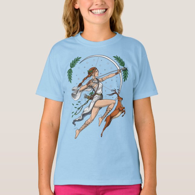 Greek Goddess Artemis T-Shirt (Front)