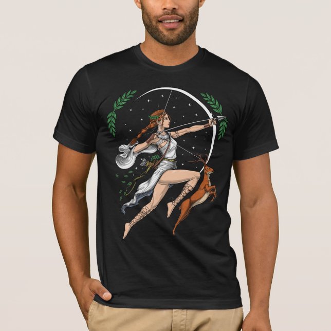 Greek Goddess Artemis T-Shirt (Front)