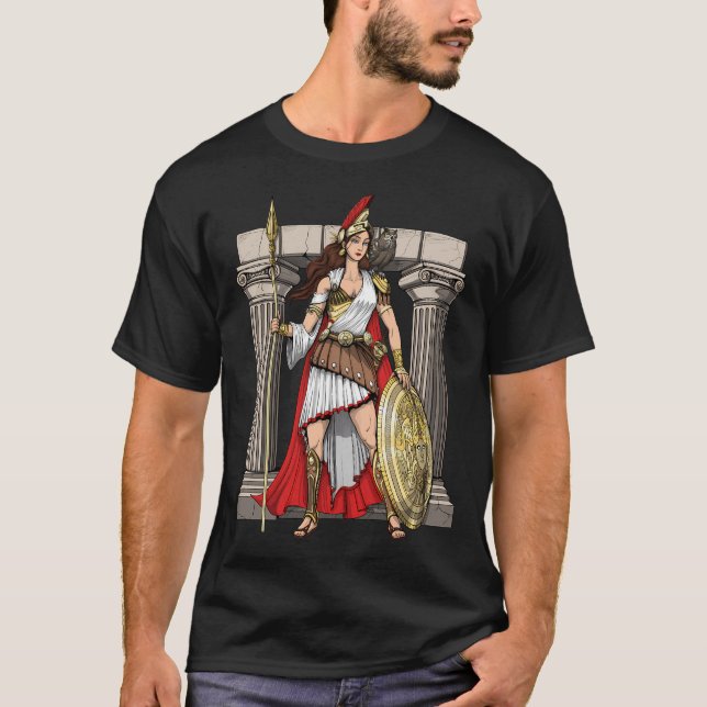Greek Goddess Athena T-Shirt (Front)