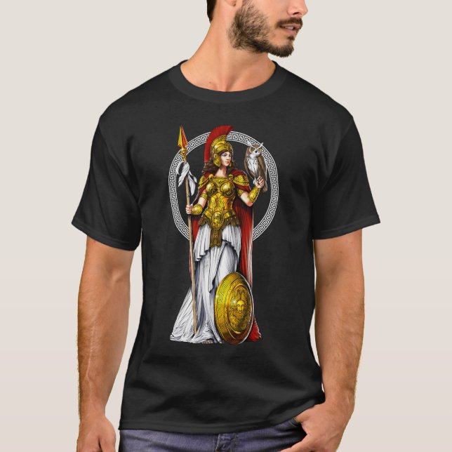 Greek Goddess Athena T-Shirt (Front)