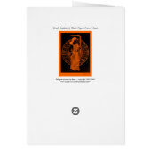 Greek Goddess in 'Black Figure Pottery' Style Cards (Back)