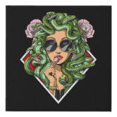 Medusa Gorgon Goddess Wood Print