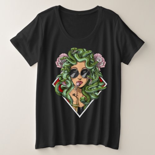 Greek Goddess Medusa Plus Size T_Shirt