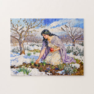Greek Goddess Persephone Early Spring Jigsaw Puzzle