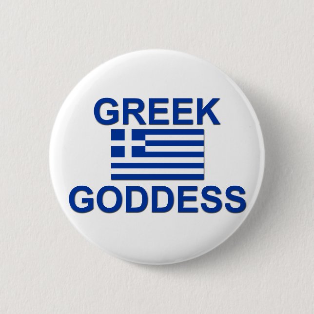 Greek Goddess Pinback Button (Front)