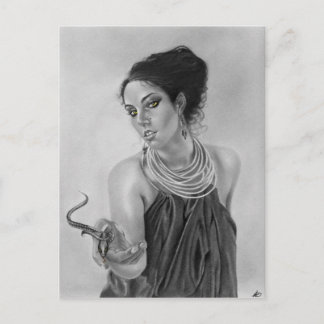 Greek goddess snake Postcard