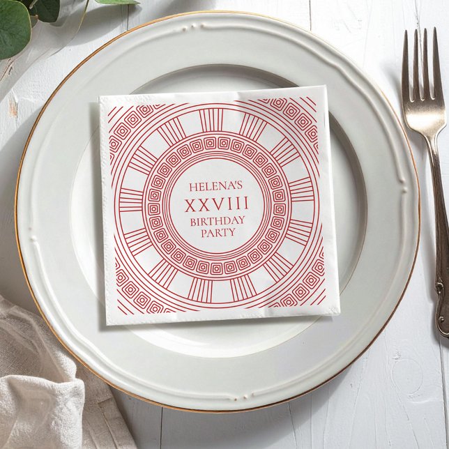 Greek goddess themed Birthday Party Napkins (Creator Uploaded)