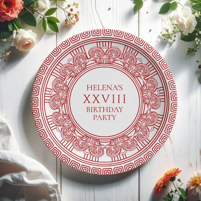 Greek Goddess themed Birthday Party  Paper Plates (Creator Uploaded)