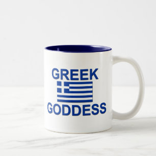 Greek Goddess Two-Tone Coffee Mug