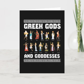 Greek Gods And Goddesses Greeks Card