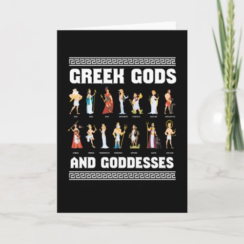 Greek Gods And Goddesses Greeks Card