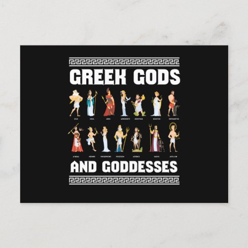Greek Gods And Goddesses Greeks Postcard
